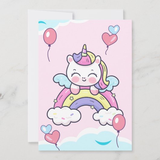 Aangepaste uitnodiging Licorne Anniversair Alles (Achterkant)