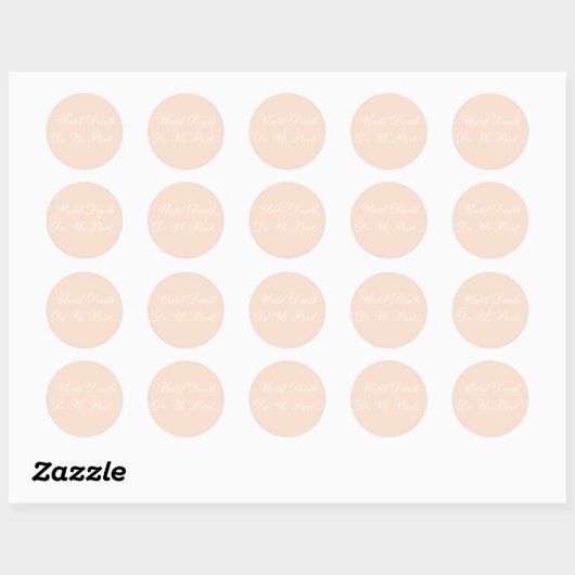 Aangepaste uitnodiging linen ronde sticker (Vel)