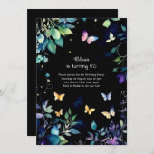 Aangepaste uitnodiging op feestdag (Voorkant / Achterkant)