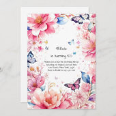 Aangepaste uitnodiging op feestdag (Voorkant / Achterkant)