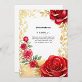 Aangepaste uitnodiging op feestdag (Voorkant / Achterkant)