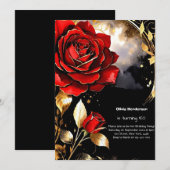 Aangepaste uitnodiging op feestdag (Voorkant / Achterkant)