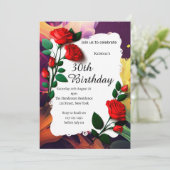 Aangepaste uitnodiging op feestdag (Staand voorkant)