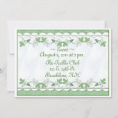 Aangepaste uitnodiging Suikerwt in een peul (Achterkant)