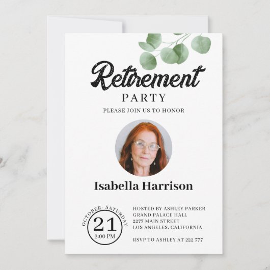 Aangepaste uitnodiging tot aflossing foto's (Voorkant)