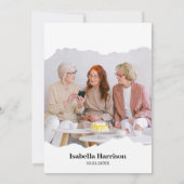 Aangepaste uitnodiging tot aflossing foto's (Achterkant)