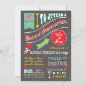 Aangepaste uitnodiging tot Baby shower (Voorkant)