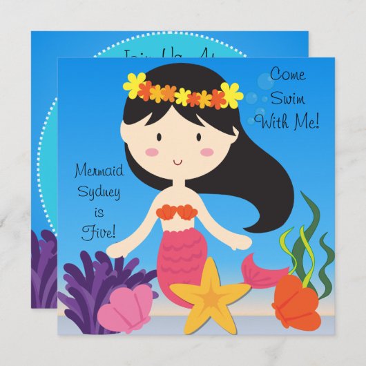 Aangepaste uitnodiging tot geboorte voor zwarte ge (Voorkant / Achterkant)