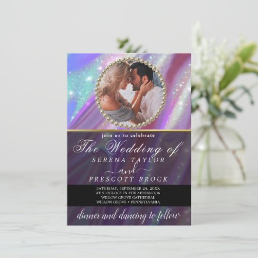 Aangepaste uitnodiging tot het indienen van fotobe (Staand voorkant)