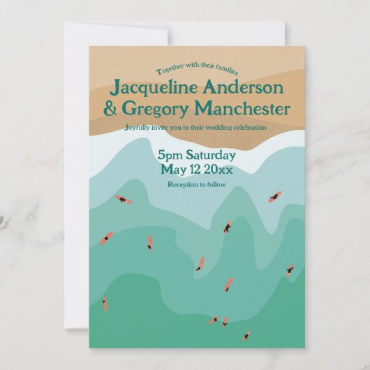 Aangepaste uitnodiging tot het uitzenden van stran (Voorkant)