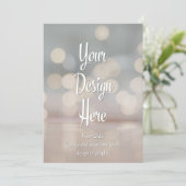 Aangepaste uitnodiging | Upload je eigen ontwerp (Staand voorkant)