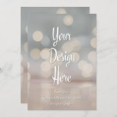 Aangepaste uitnodiging | Upload uw eigen ontwerp (Voorkant / Achterkant)