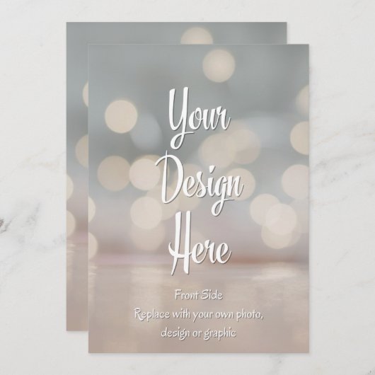 Aangepaste uitnodiging | Upload uw eigen ontwerp (Voorkant / Achterkant)