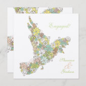 Aangepaste uitnodiging van de partij Bloom Love Bi (Voorkant / Achterkant)