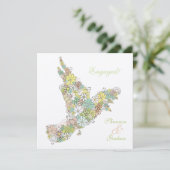 Aangepaste uitnodiging van de partij Bloom Love Bi (Staand voorkant)