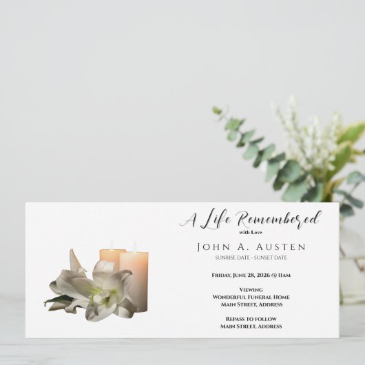 Aangepaste Uitnodiging van de Uitnodiging van de U (Staand voorkant)