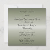 Aangepaste uitnodiging voor 25e bruiloft Jubileum (Achterkant)