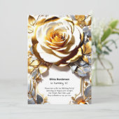 Aangepaste uitnodiging voor 30e verjaardag (Staand voorkant)