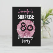 Aangepaste uitnodiging voor 80e URPRISE Birthday P (Staand voorkant)