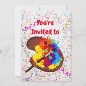 Aangepaste uitnodiging voor Art Craft Birthday (Voorkant)