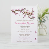 Aangepaste uitnodiging voor baby shower (Staand voorkant)