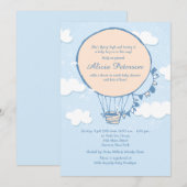 Aangepaste uitnodiging voor Baby shower voor vlieg (Voorkant / Achterkant)