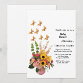 Aangepaste uitnodiging voor babyfeestje afdrukbare (Voorkant / Achterkant)