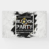 Aangepaste uitnodiging voor blokkering spandoek (Horizontaal)