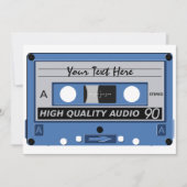 Aangepaste uitnodiging voor Cassettebandje (Voorkant)
