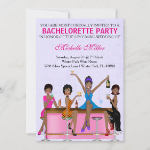 Aangepaste uitnodiging voor Chic Bachelorette