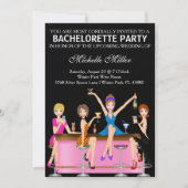 Aangepaste uitnodiging voor Chic Bachelorette (Voorkant)