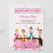 Aangepaste uitnodiging voor Chic Bachelorette (Voorkant)