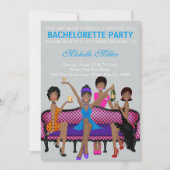 Aangepaste uitnodiging voor Chic Bachelorette (Voorkant)