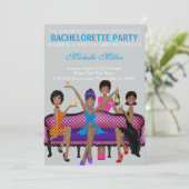 Aangepaste uitnodiging voor Chic Bachelorette (Staand voorkant)
