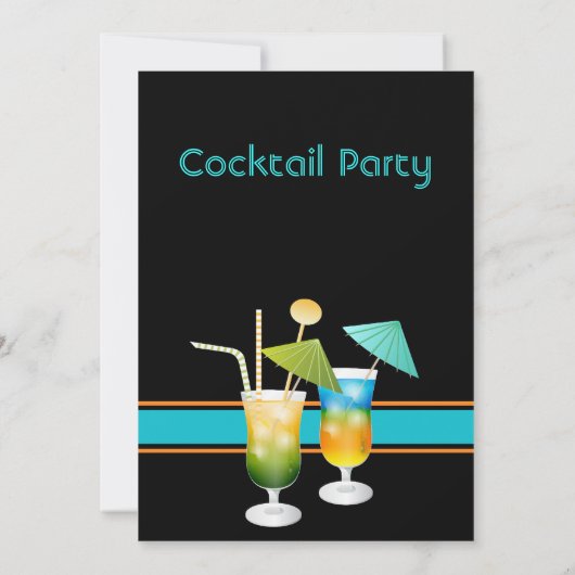 Aangepaste uitnodiging voor cocktailparty (Achterkant)