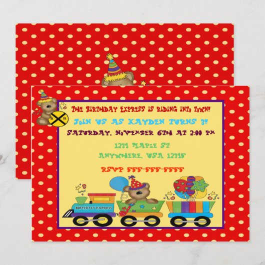 Aangepaste uitnodiging voor de invoering van een v (Voorkant / Achterkant)