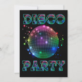 Aangepaste uitnodiging voor Disco Ball Disco Party (Voorkant)