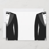 Aangepaste uitnodiging voor donkere en witte homep (Achterkant)