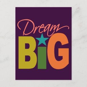 Aangepaste uitnodiging voor Dream BIG - kies kleur