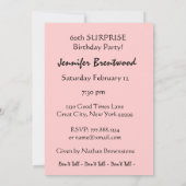 Aangepaste uitnodiging voor een 60e URPRISE Birthd (Achterkant)