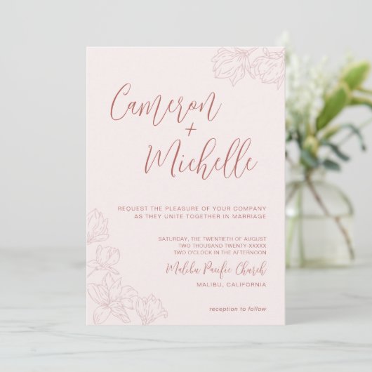 Aangepaste uitnodiging voor een Logo-palmboom op m (Staand voorkant)