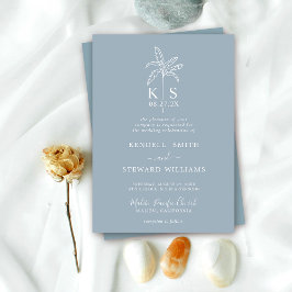 Aangepaste uitnodiging voor een Logo-palmboom op m