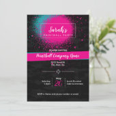 Aangepaste uitnodiging voor een Paintball Party vo (Staand voorkant)