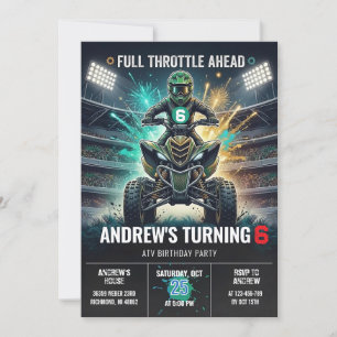 Aangepaste uitnodiging voor een verjaardagsfeestje