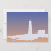 Aangepaste uitnodiging voor een vuurtoren bruiloft (Achterkant)