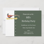 Aangepaste uitnodiging voor feest Aangepaste ringh (Achterkant)