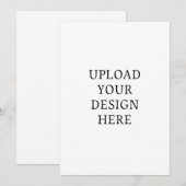 Aangepaste uitnodiging voor feest Template (Voorkant / Achterkant)