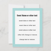 Aangepaste uitnodiging voor feestdagen (Achterkant)