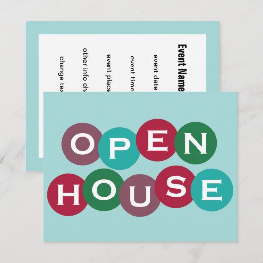 Aangepaste uitnodiging voor feestdagen (Voorkant / Achterkant)