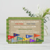 Aangepaste uitnodiging voor football Game Day (Staand voorkant)